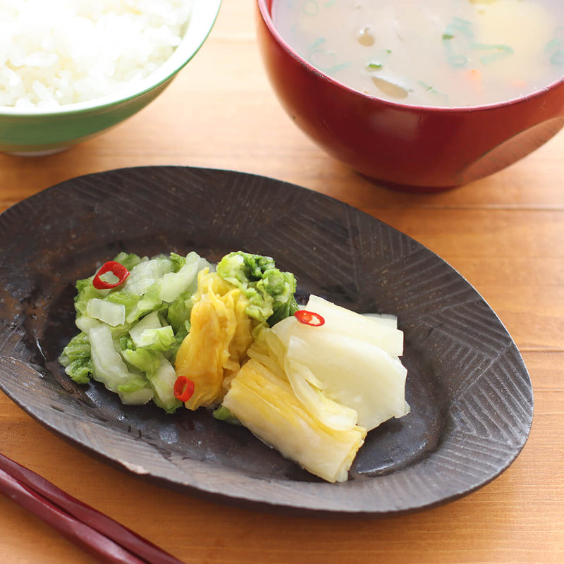 トビキリ定番黒袋 白菜漬（昆布入） 250g 国産野菜のお漬物